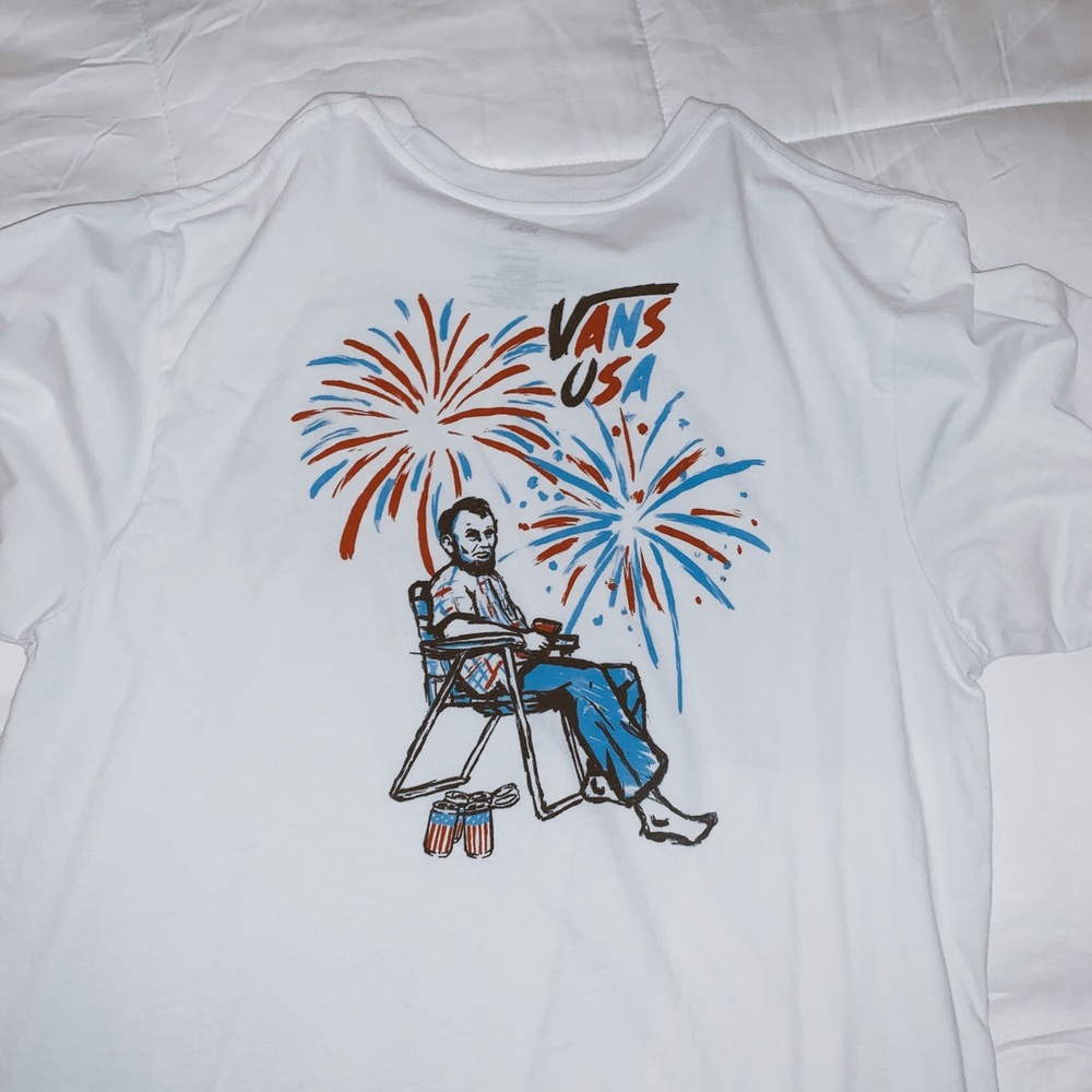 VANS / exclusive abraham lincoln tee 🇺🇸